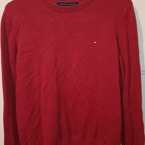 Tommy Hilfiger Red Long Sleeve Tee